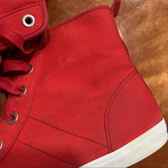 Keds Rookie Loop de Loop High Top Red Lace Up Sneakers size 9 - Picture 9 of 12